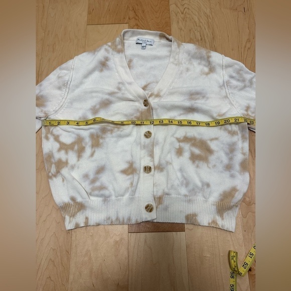 Michael Stars women cardigan retro tie dye‎ Size L earthy tones modern hippie - Picture 4 of 7